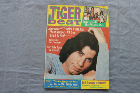 1976 MAY TIGER BEAT MAGAZINE - JOHN TRAVOLTA COVER - ST 1006X