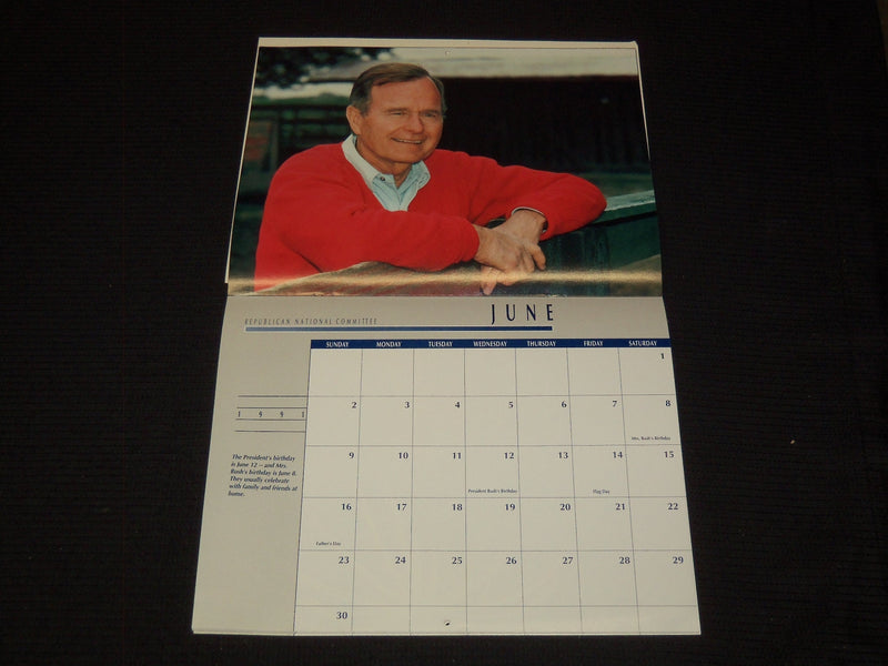 1991 REPUBLICAN NATIONAL COMMITTEE CALENDAR - GEORGE BUSH SR. - K 1063