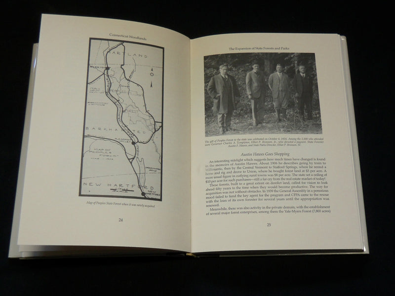 1995 CONNECTICUT WOODLANDS HARDCOVER BOOK BY GEORGE MCLEAN MILNE - KD 6022