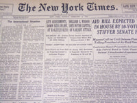1941 FEBRUARY 2 NEW YORK TIMES - WILLIAM M'ADOO DIES IN THE CAPITAL - NT 1309