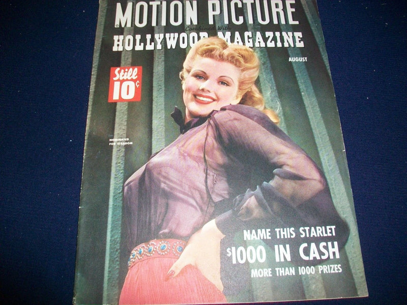 1943 AUGUST MOTION PICTURE HOLLYWOOD MAGAZINE - DOLORES MORAN STARLET - J 1856