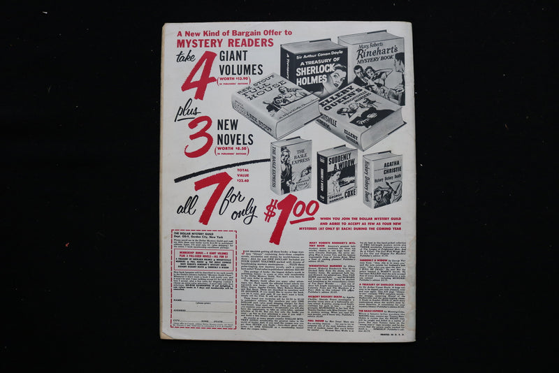 1956 SEP OFFICIAL DETECTIVE STORIES MAGAZINE - MINNIE MANGUM COVER - E 11127