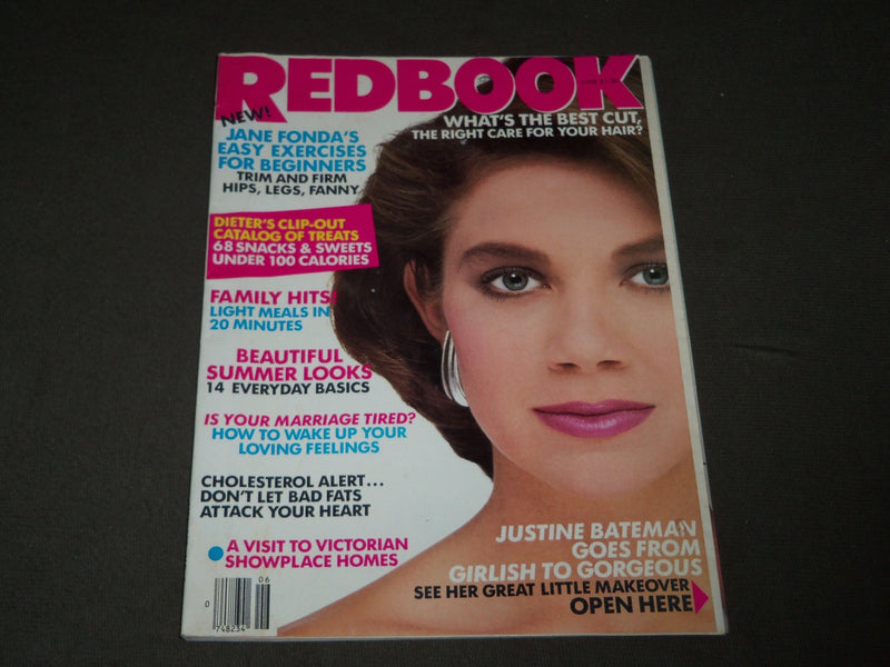 1986 JUNE REDBOOK MAGAZINE - JUSTINE BATEMAN COVER - B 3064