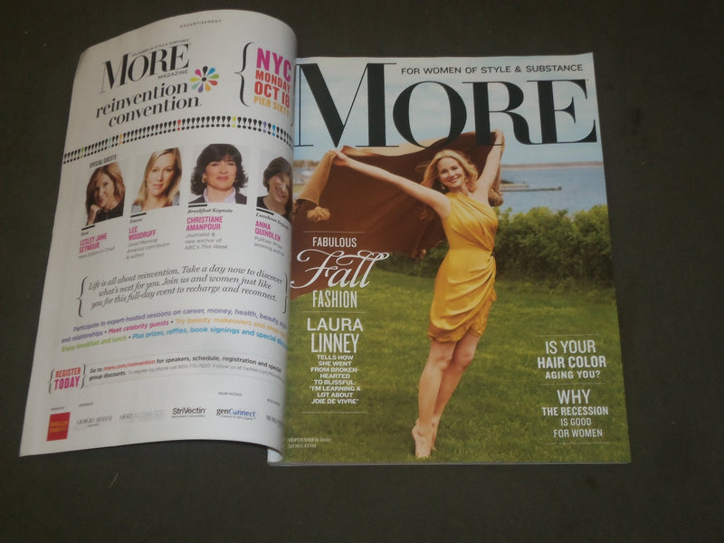 2010 SEPTEMBER MORE MAGAZINE - LAURA LINNEY COVER - B 2309