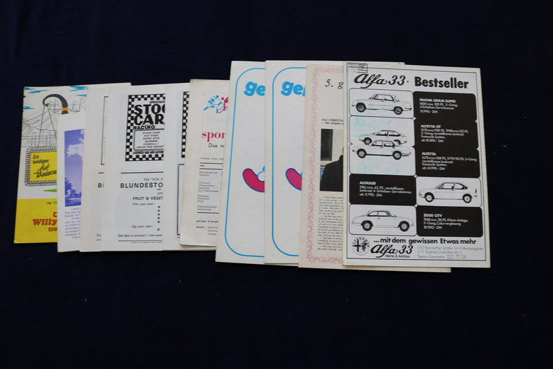 1970'S CIRCUS PROGRAMS - LOT OF 10 - O 3519