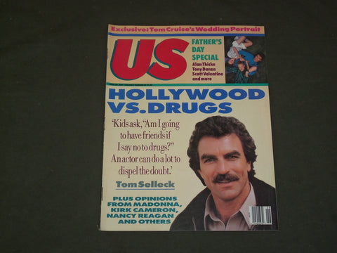 1987 JUNE 29 US MAGAZINE - HOLLYWOOD VS. DRUGS - TOM SELLECK COVER - B 3884