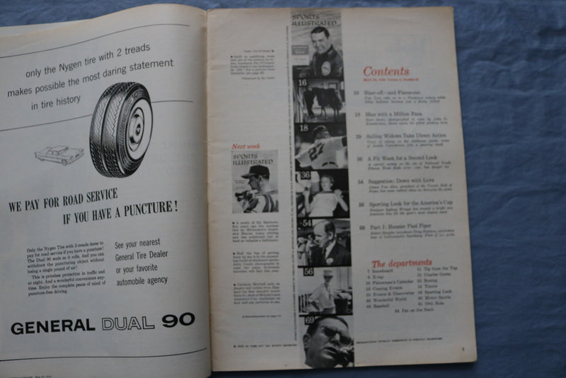 1958 MAY 26 SPORTS ILLUSTRATED MAGAZINE - TONY HULMAN COVER - ST 5506E