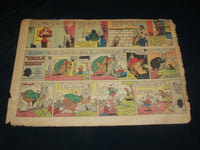 1945 QUAKER OATS FOOTBALL COLOR COMIC ADS LOT OF 3 - CRISLER - CRAVATH - NP 5382