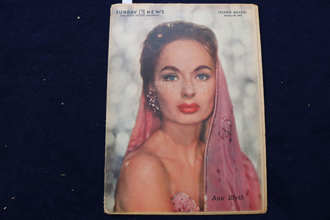 1957 JAN 20 SUNDAY NEWS COLOROTO MAGAZINE - ANN BLYTH COVER - E 22792