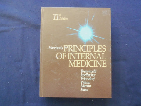 1987 HARRISON'S PRINCIPLES OF INTERNAL MEDICINE HARDCOVER BOOK - FAUCI - KD 8893