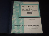 1960'S NEWARK HANDBOOK ON WOVEN WIRE SCREEN CATALOGS LOT OF 2 - KD 3912P