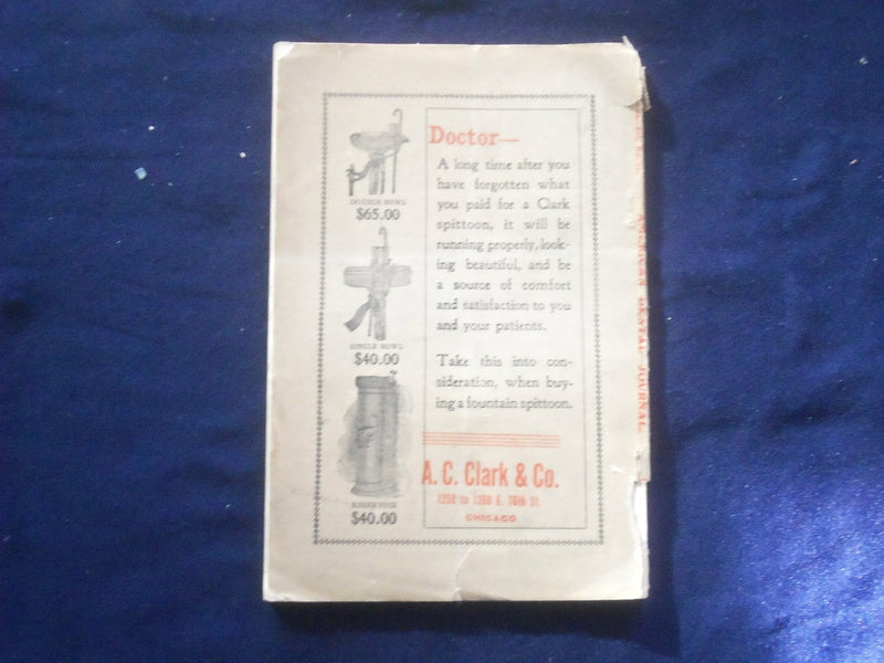 1908 DECEMBER THE AMERICAN DENTAL JOURNAL - VOLUME VII, NUMBER 12 - J 6486