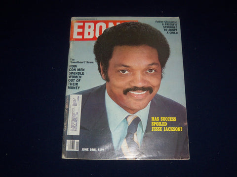 1981 JUNE EBONY MAGAZINE - JESSE JACKSON COVER - SP 5222