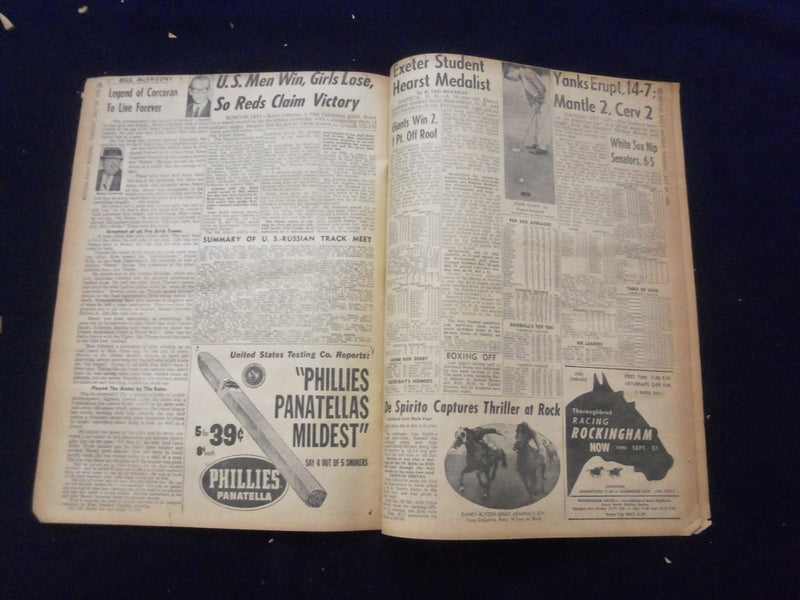 1958 JULY 29 BOSTON DAILY RECORD NEWSPAPER - KNHRUSCHEV BALKS AT U.S. - NP 6367