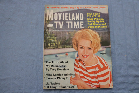 1960 AUGUST MOVIELAND AND TV TIME MAGAZINE - SANDRA DEE COVER - ST 1002U