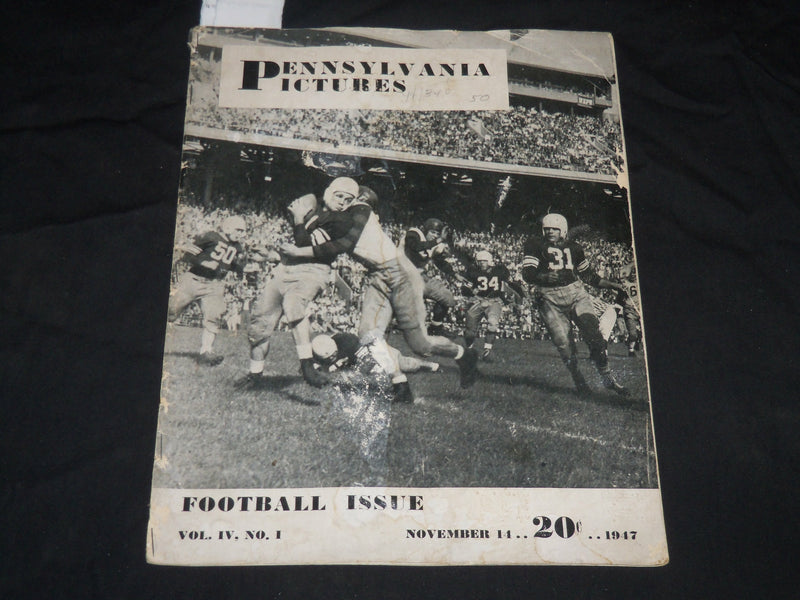 1947 NOVEMBER 14 PENNSYLVANIA PICTURES MAGAZINE - FOOTBALL ISSUE - J 5748