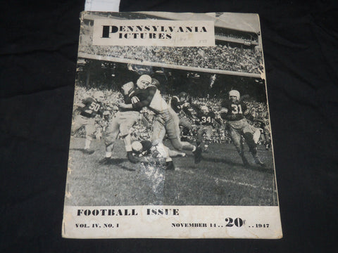 1947 NOVEMBER 14 PENNSYLVANIA PICTURES MAGAZINE - FOOTBALL ISSUE - J 5748