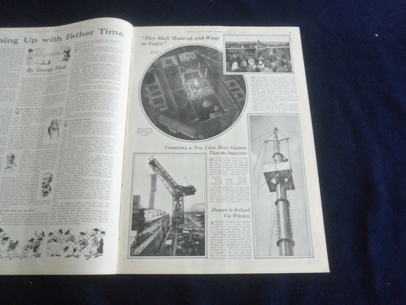 1914 FEBRUARY 14 COLLIER'S MAGAZINE - A TREEFUL OF OWLS - ST 7092