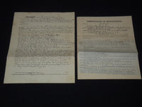 1909-1925 OFFICIAL DOCUMENTS LOT OF 10 - MASSACHUSETTS - PENNSYLVANIA - K 3387