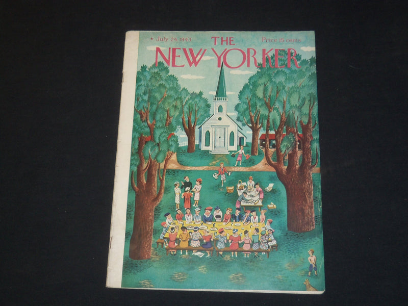 1943 JULY 24 THE NEW YORKER MAGAZINE - ILLUSTRATED COVER - NY 70