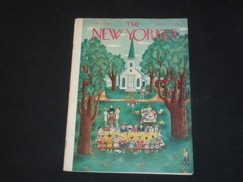 1943 JULY 24 THE NEW YORKER MAGAZINE - ILLUSTRATED COVER - NY 70