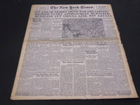 1945 MARCH 29 NEW YORK TIMES - 1ST AND 3D ARMIES DRIVE TO LEIPZIG - NT 4373