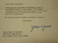 1938 LOWER CLASS BOOK BY GEORGE YOUELL + SIGNED LETTER BY JOHN YOUELL - KD 5948
