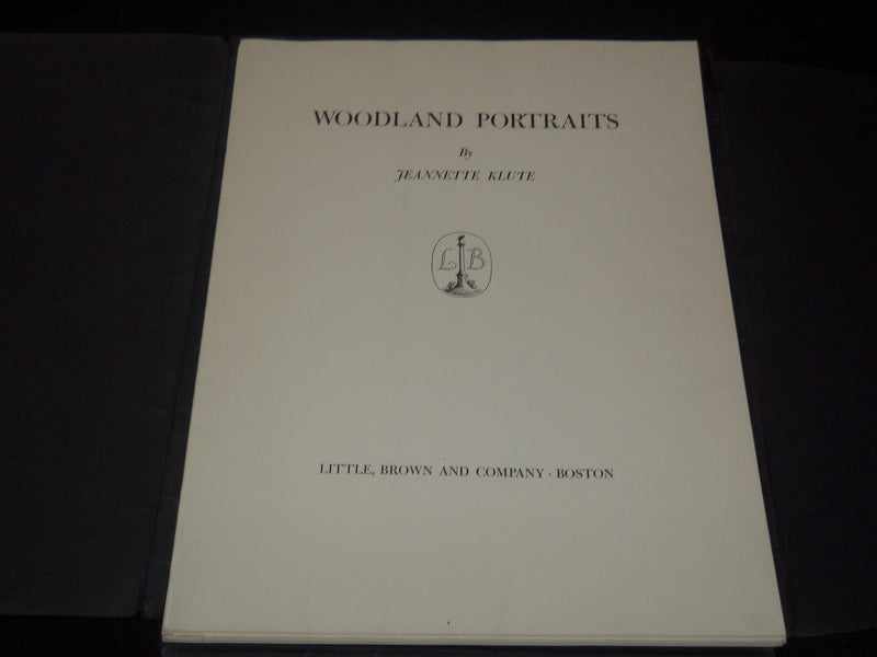 1954 WOODLAND PORTRAITS VOLUME BY JEANNETTE KLUTE - KODAK - 50 PLATES - KD 6247B
