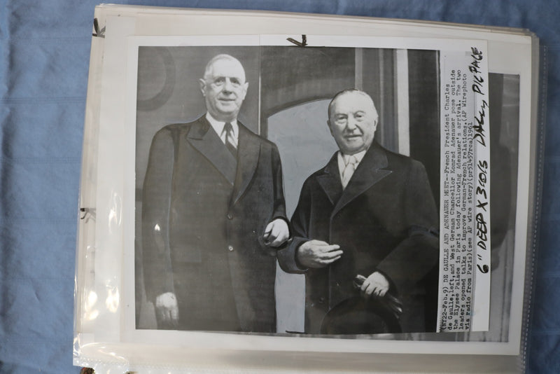 CHARLES DE GAULLE ORIGINAL NEWS PHOTOS BOOK #2 - 90 PHOTOS - #65