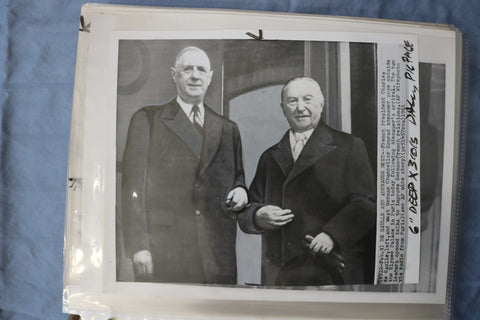 CHARLES DE GAULLE ORIGINAL NEWS PHOTOS BOOK #2 - 90 PHOTOS - #65