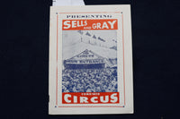 1960'S SELLS AND GRAY COMBINED CIRCUS PROGRAM - K 493