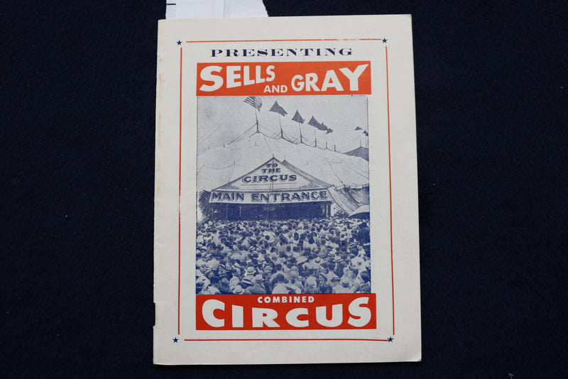 1960'S SELLS AND GRAY COMBINED CIRCUS PROGRAM - K 493