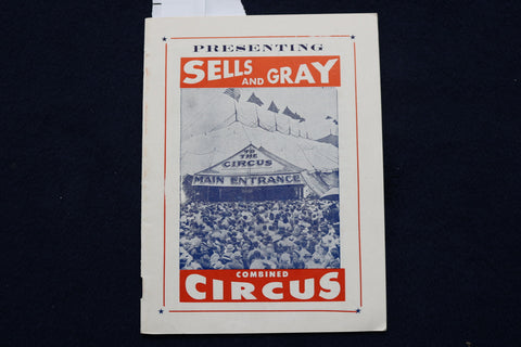 1960'S SELLS AND GRAY COMBINED CIRCUS PROGRAM - K 493