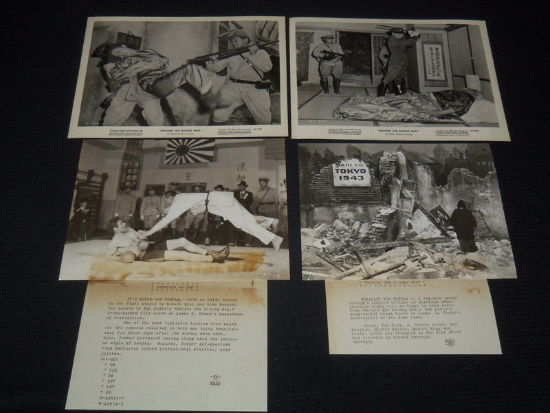 1943 BEHIND THE RISING SUN MOVIE STILLS - LOT OF 11 PHOTOS - 8x10 - #132