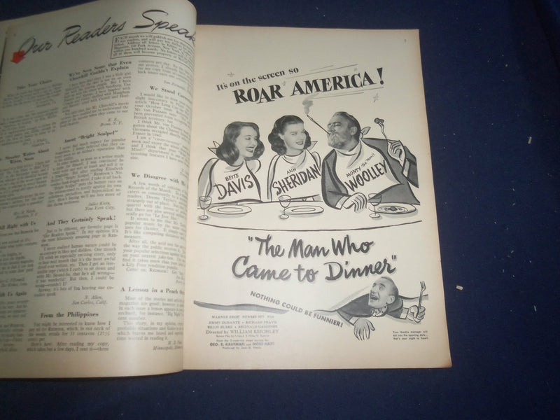 1942 JANUARY REDBOOK MAGAZINE - THE CASTLE ON THE HILL - SP 4796Q