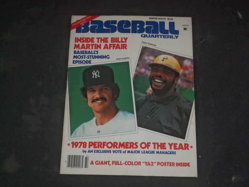 1978-79 WINTER BASEBALL QUARTERLY MAGAZINE - RON GUIDRY & DAVE PARKER - B 554
