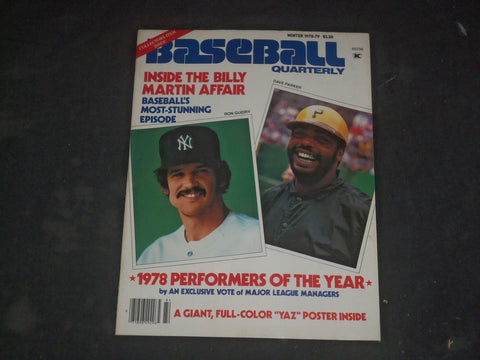 1978-79 WINTER BASEBALL QUARTERLY MAGAZINE - RON GUIDRY & DAVE PARKER - B 554