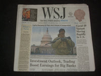 2021 JANUARY 16-17 THE WALL STREET JOURNAL -VIRUS VARIANT MOVING RAPIDLY IN U.S.