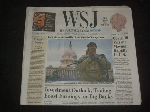 2021 JANUARY 16-17 THE WALL STREET JOURNAL -VIRUS VARIANT MOVING RAPIDLY IN U.S.