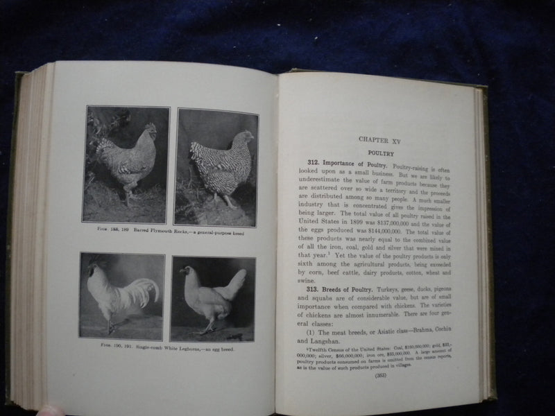 1914 ELEMENTS OF AGRICULTURE HARDCOVER BOOK BY G. F. WARREN - KD 8113