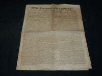 1830 JANUARY 9 OLD COLONY MEMORIAL NEWSPAPER - PLYMOUTH MASSACHUSETTS- NP 5228