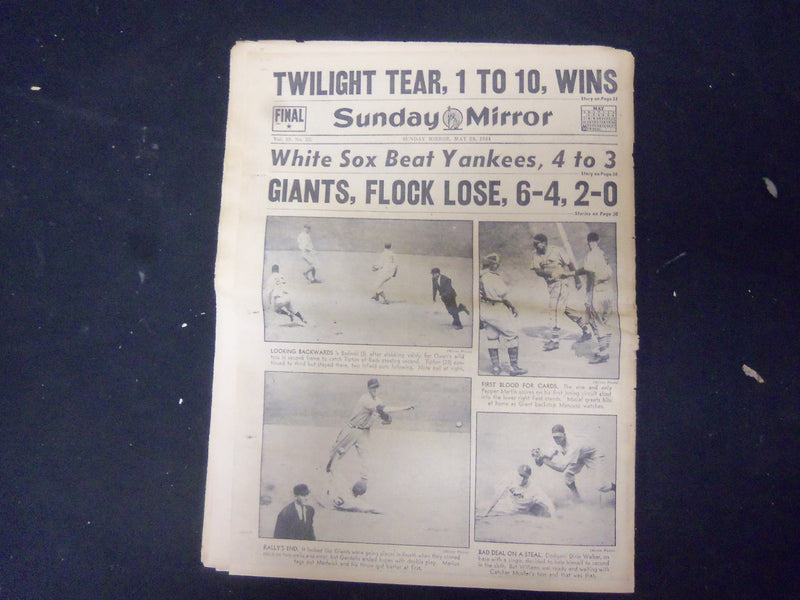 1944 MAY 28 NEW YORK SUNDAY MIRROR - YANKS SHELL MAIN NAZI ESCAPE ROAD - NP 2266