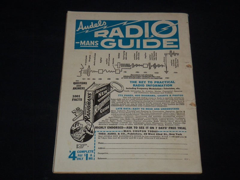 1943 JUNE RADIO CRAFT MAGAZINE - NICE ILLUSTRATIONS - J 9516