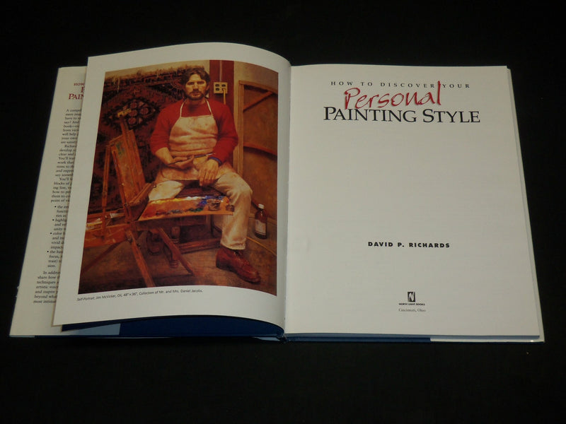 1995 DISCOVER YOUR PERSONAL PAINTING HARDCOVER BOOK BY DAVID RICHARDS - I 1991