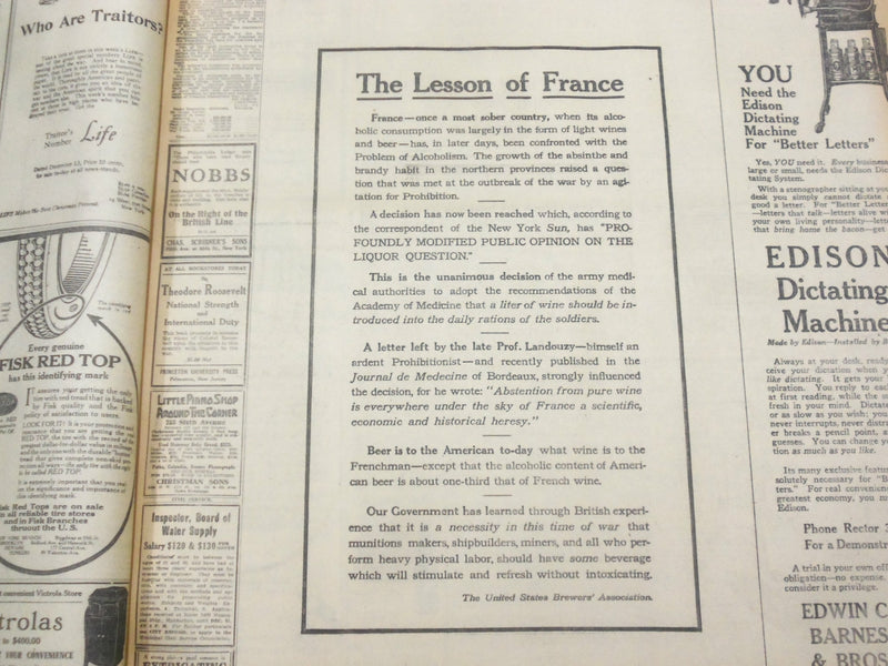 1917 DECEMBER 13 NEW YORK TIMES - BAKER DEFENDS NATION'S WAR PROGRESS - NT 8260