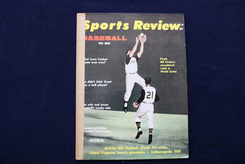 1961 SPORTS REVIEW BASEBALL MAGAZINE - VIRDON - CLEMENTE COVER - E 11904