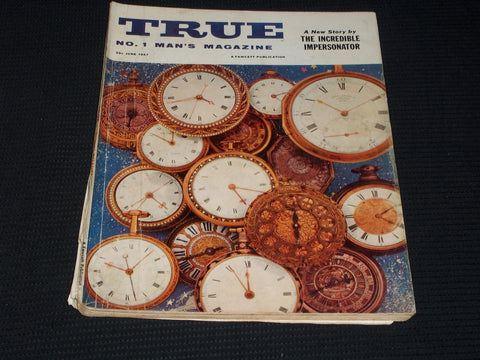 1957 JUNE TRUE MAGAZINE VERY NICE MAN'S COVER & ISSUE - E 3734