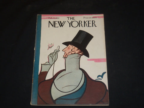1952 FEBRUARY 23 THE NEW YORKER MAGAZINE - ILLUSTRATED COVER - NY 959