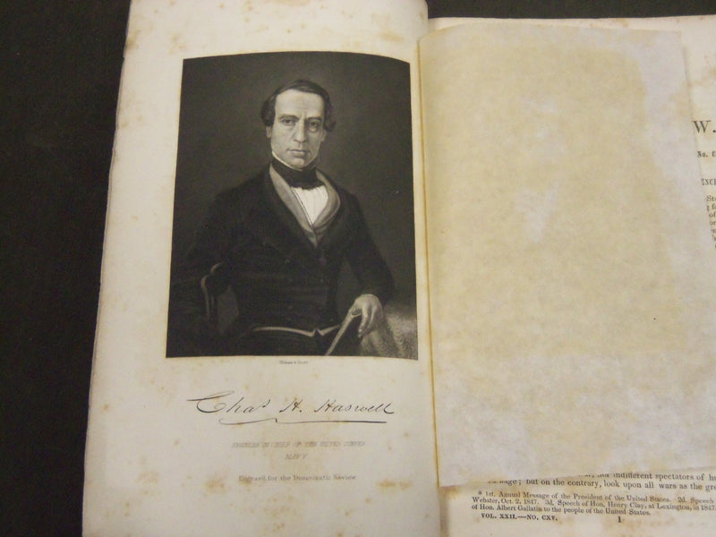 1848 THE DEMOCRATIC REVIEW LOT OF 7 ISSUES - NICE ENGRAVINGS - WR 848