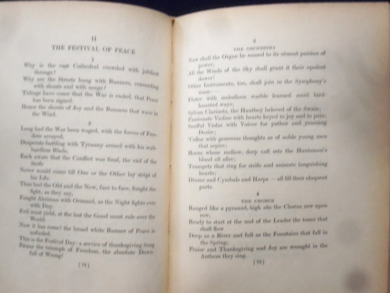 1904 PEACE AND PROGRESS HARDCOVER BOOK BY NATHAN HASKELL DOLE-INSCRIBED- KD 9024
